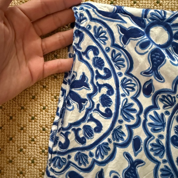 EUC Lilly Pulitzer Sydney Caftan Tunic Top w Tassels - Picture 6 of 9